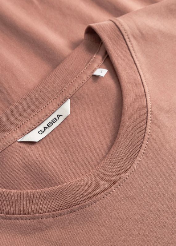 GABBA - Dune Logo SS GOTS T-skjorte Wood Pink