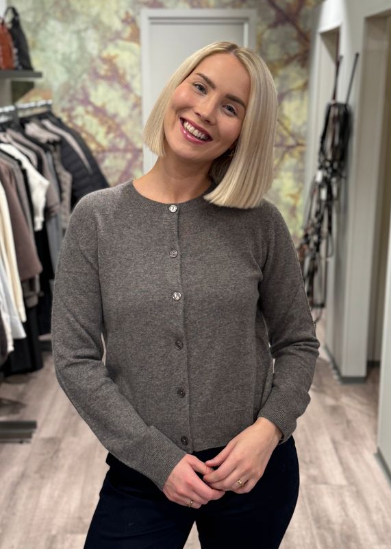 SAMSØE SAMSØE - W Saboston Cardigan Grey Blue Melange 6304