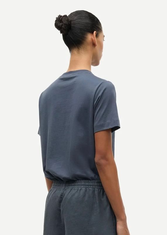 SAMSØE SAMSØE - W Sacamino SS T-skjorte 15276 Ombre Blue Logo