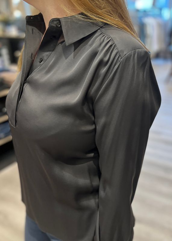 RICCOVERO - Savannah Bluse Dark Brown Grey A620-885