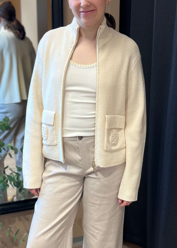 ELLA&IL - Vivienne Merino Cardigan White