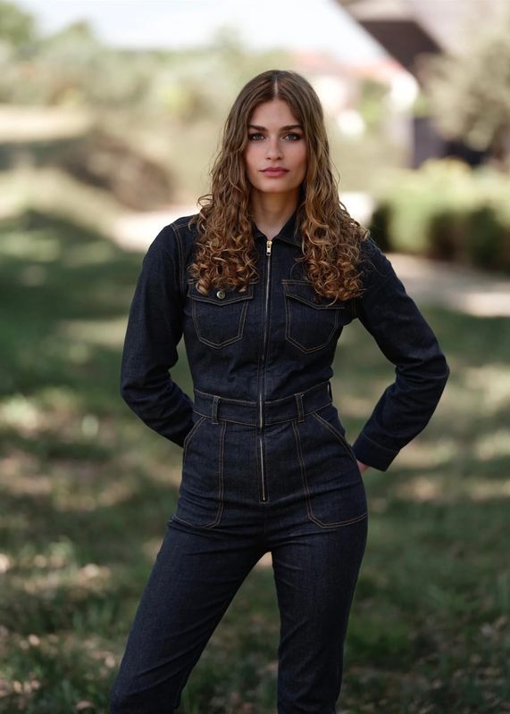 RICCOVERO - 70ties Jumpsuit Denim A534-585