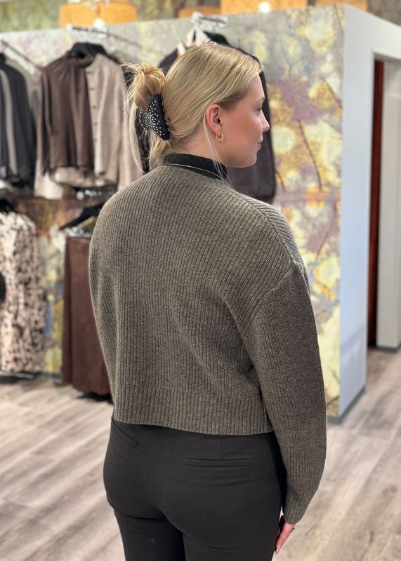 LA ROUGE - Sisse Cardigan Brown Melange