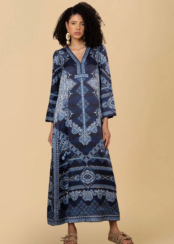 HALE BOB - Bridie Kaftan Kjole Navy 5ZBB612A