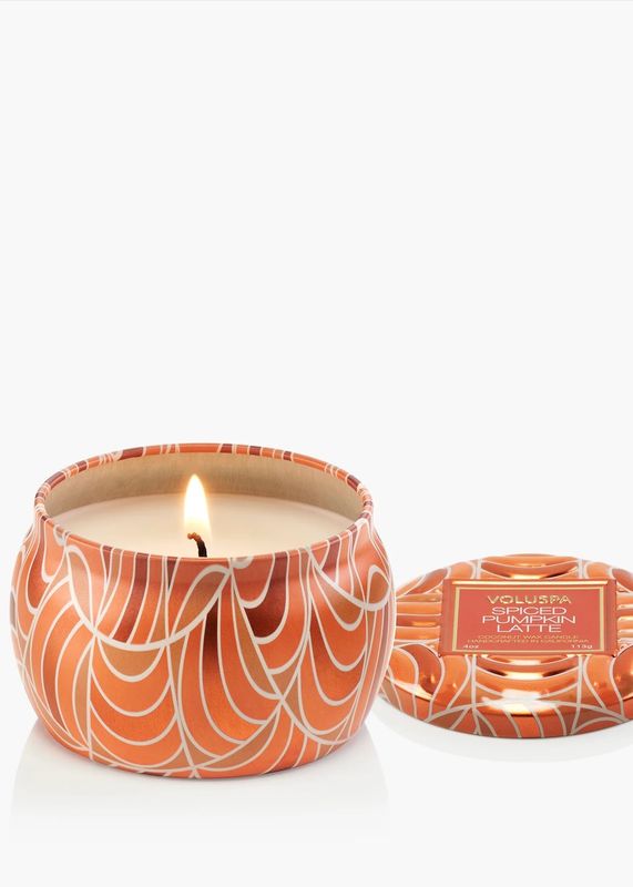 VOLUSPA - Spiced Pumpkin Latte Mini Tin Duftlys