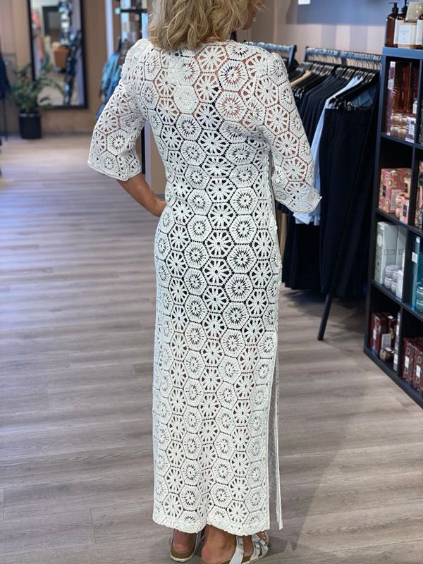 ELLA&IL - Somani Crochet Kjole White