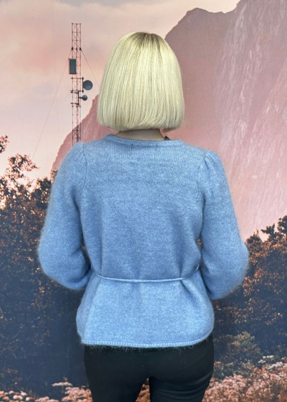 ELLA&IL - Fredrikke Chunky Cardigan Denim Blue