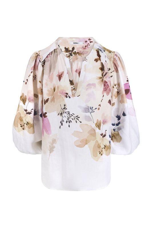 KATRIN URI - Rouge Clementine Bluse Multi Blush