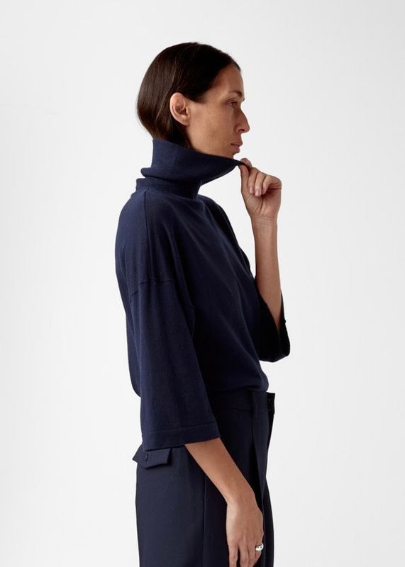 CHRISTIAN AKS - Tia Merino Knit Navy