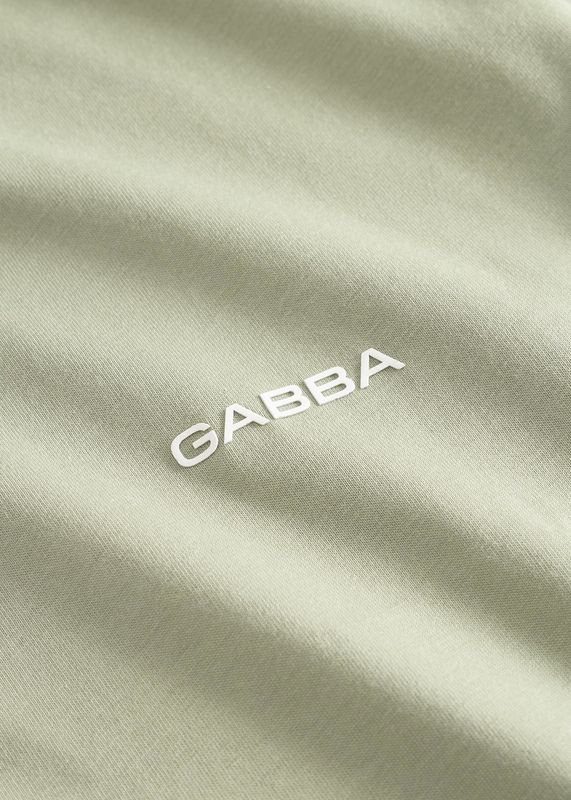 GABBA - Dune Logo SS GOTS T-skjorte Light Green