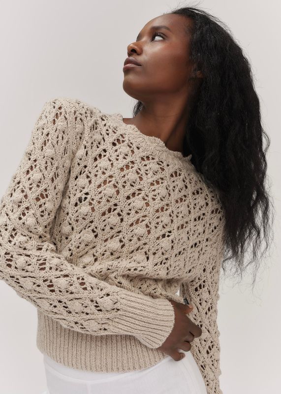 ELLA&IL - Lea Cotton Genser Chickpea Beige 