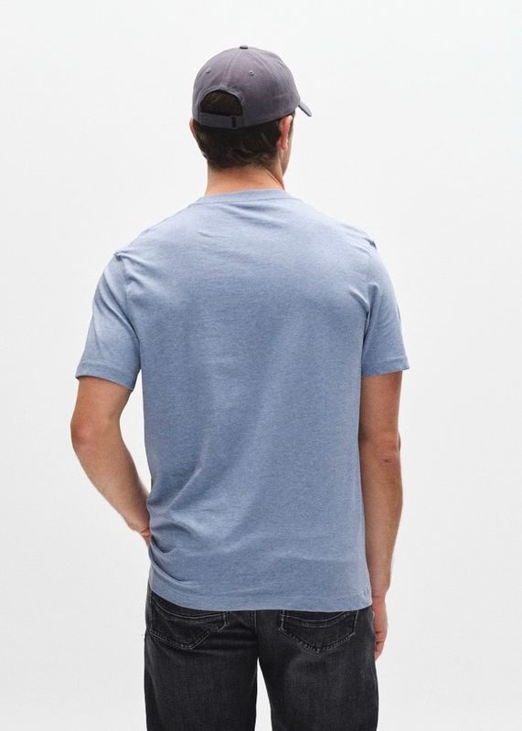 GABBA - Dune Melange New SS T-skjorte Blue Melange