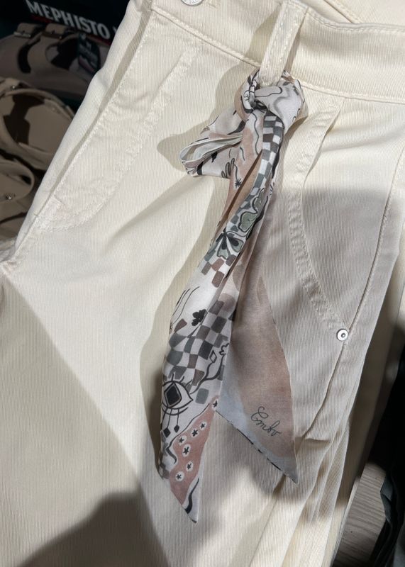 CAMBIO - Orelie Bukse Pale Vanilla Ivory 7609 0111-01 100