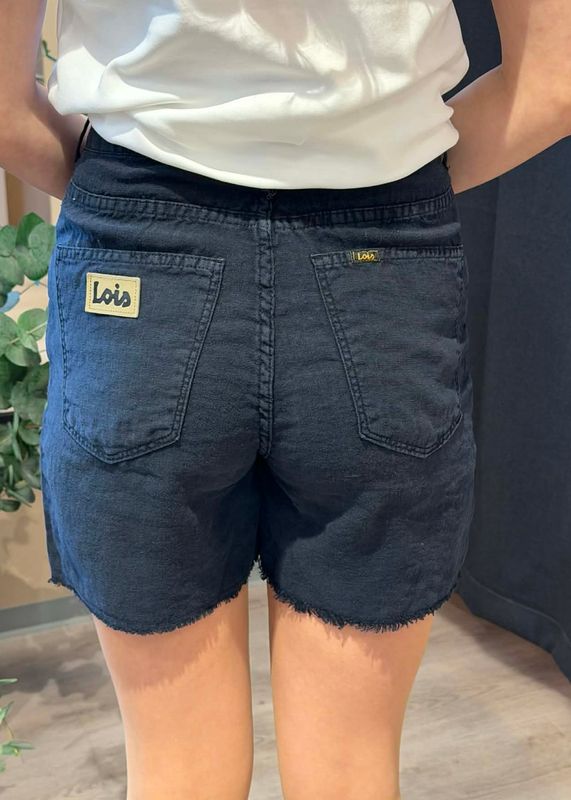 LOIS - Maya Shorts Z 3228-8032 Linen Summer Navy