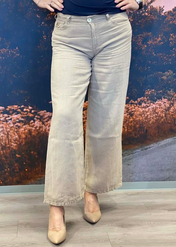 LOIS - Culotte Linbukse 2172- 8032 Linen Summer Taupe