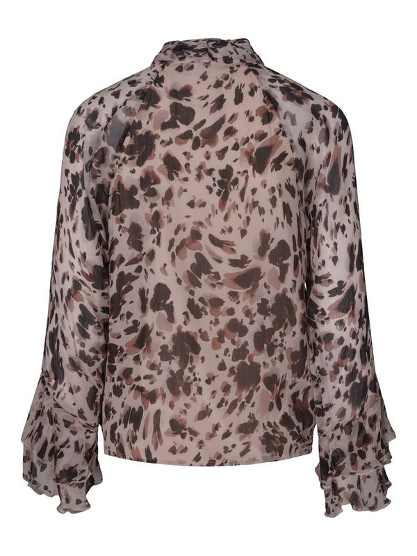 RICCOVERO - Zelda Bluse Sand Leopard A624-279