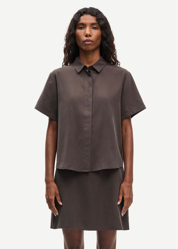 SAMSØE SAMSØE - W Mina SS Skjorte 14028 Mulch