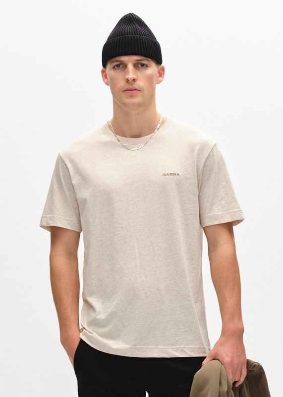GABBA - Dune Melange SS Tee Lt. Sand