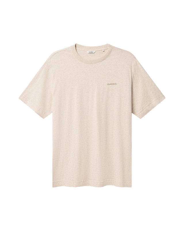 GABBA - Dune Melange SS Tee Lt. Sand