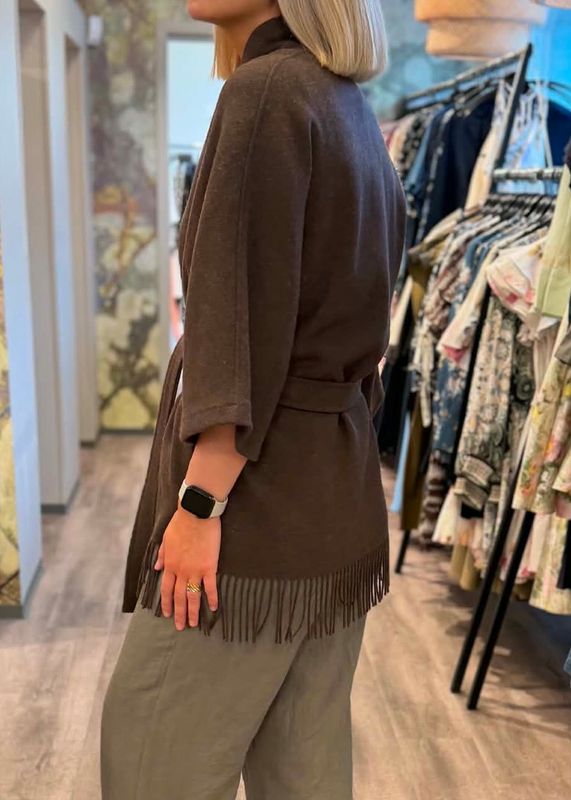 CHRISTIAN AKS - Akila Lambswool Jakke Brown 8025