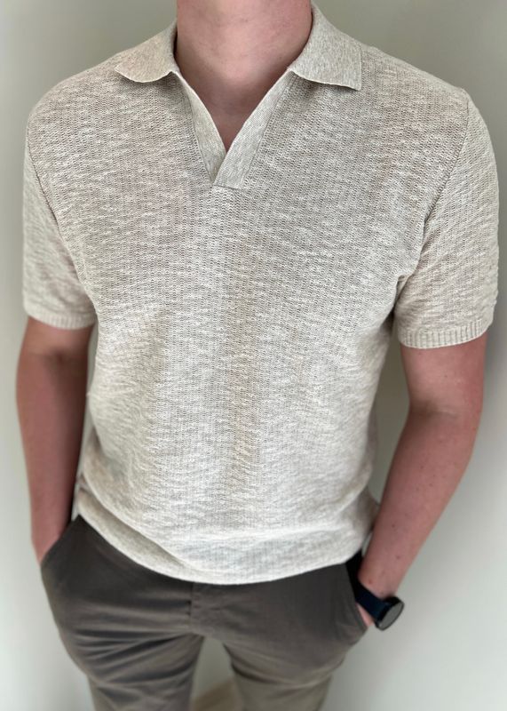 GABBA - Cross Alto SS Knit Ecru