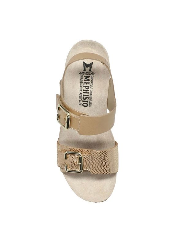 MEPHISTO - Lissandra Perla Wedge Sandal Platinum