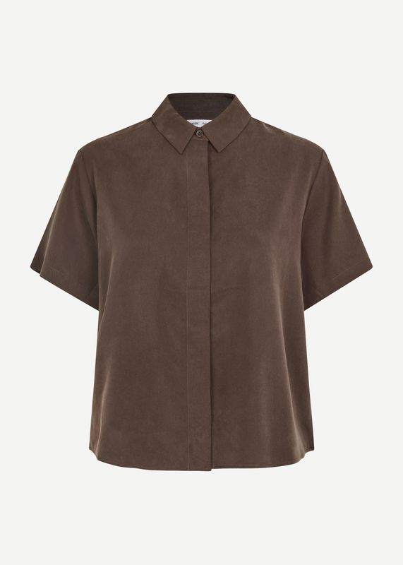 SAMSØE SAMSØE - W Mina SS Skjorte 14028 Mulch