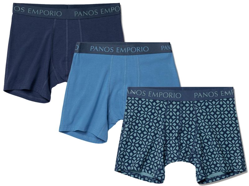 PANOS EMPORIO - 3PK Base Bamboo Boxer Cendre Blue/Dark Denim/Arc