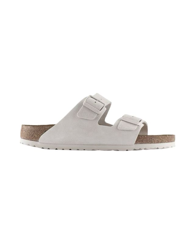 BIRKENSTOCK - W Arizona Sandal SFB Suede Antique White 1024516
