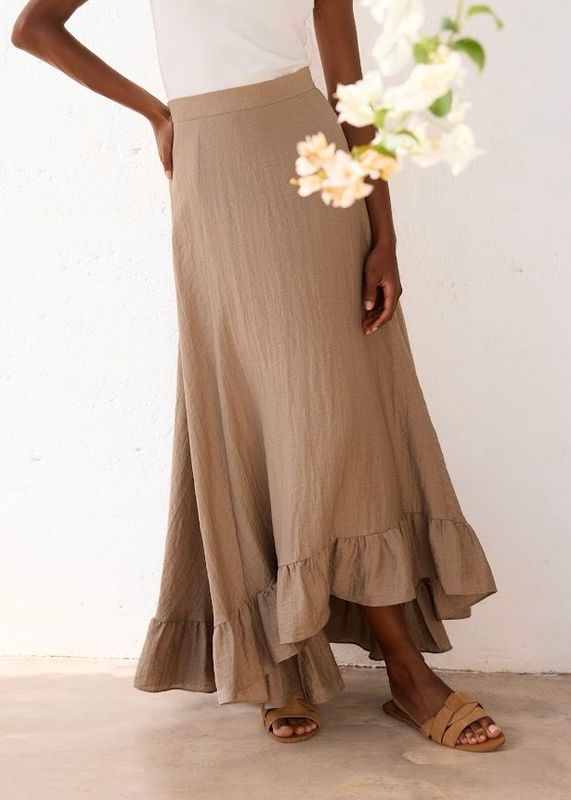 RICCOVERO - News Skjørt Dark Beige 266