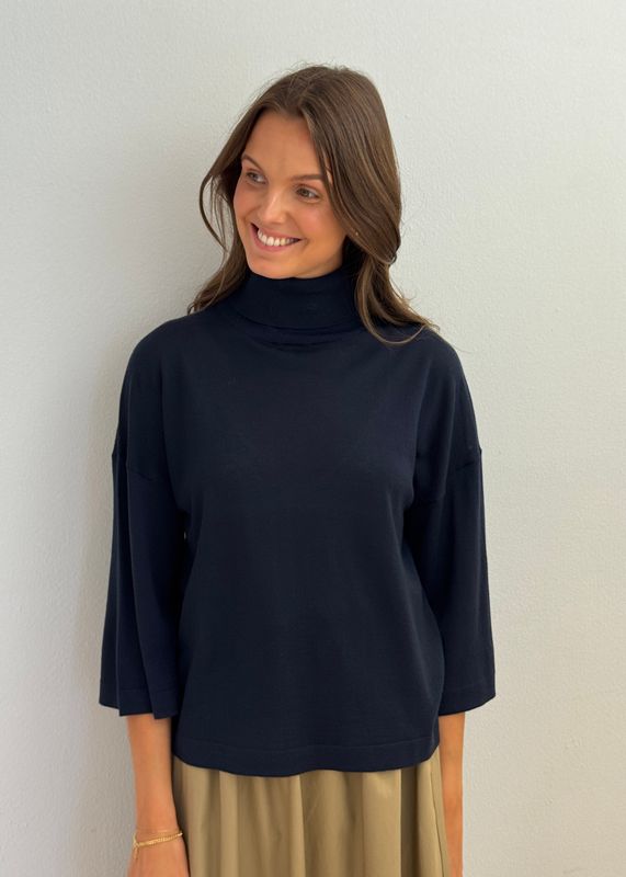 CHRISTIAN AKS - Tia Merino Knit Navy