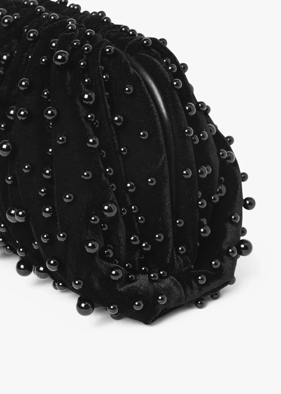 DAY ET - Pearly Velvet Clutch Black 3255475651