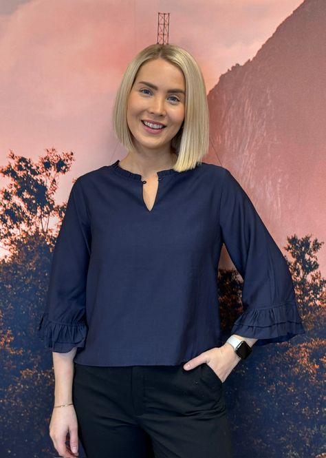 Hovedbilde RICCOVERO - Volang Bluse Navy ...