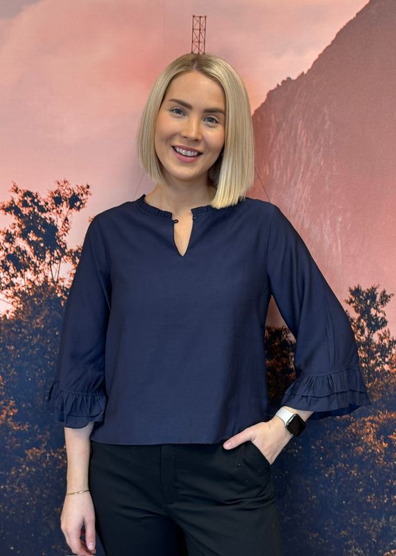 RICCOVERO - Volang Bluse Navy 580