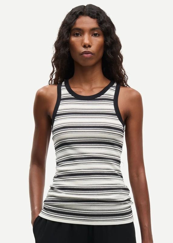 SAMSØE SAMSØE - W Alexo Tank Topp 7542 Egret Stripe